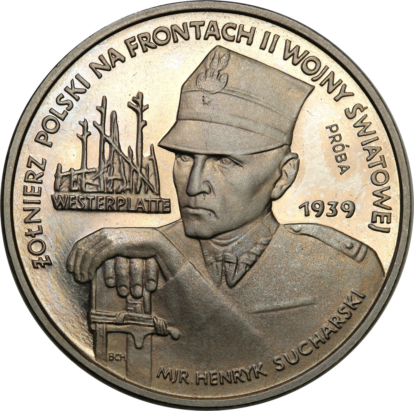 PRL. PRÓBA Nikiel 5000 złotych 1989 – Westerplatte